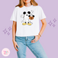 PRINTED MICKEY GHOST - WOMENS BOXY T-SHIRT
