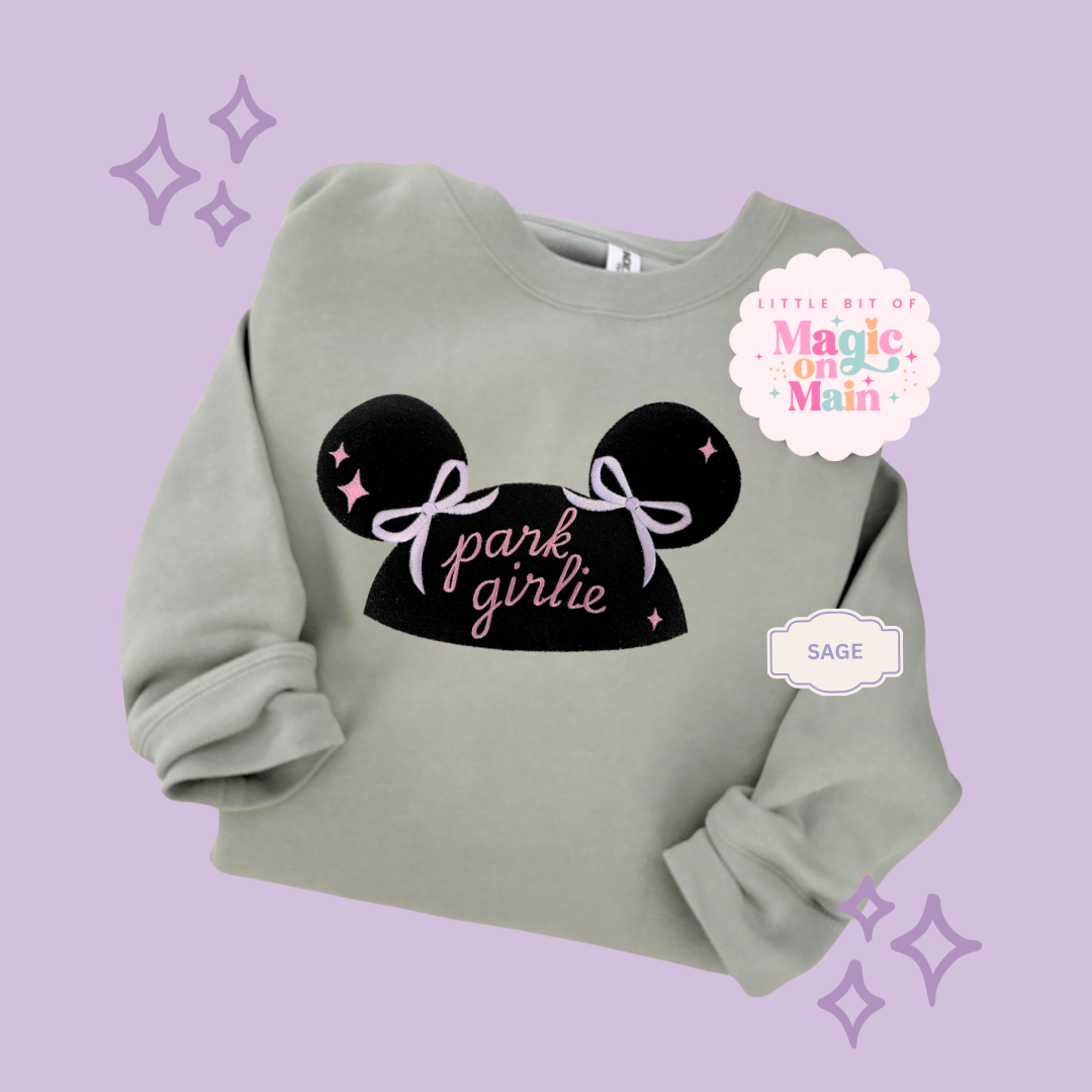 EMBROIDERED PARK GIRLIE HAT - EXCLUSIVE TO MoM - ADULT SWEATSHIRT