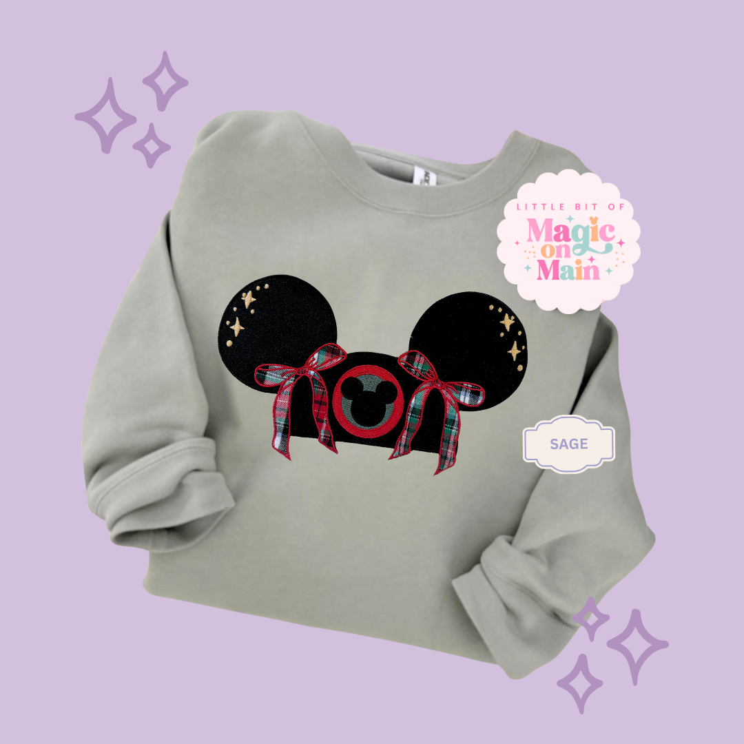 EMBROIDERED APPLIQUE HOLIDAY HAT - EXCLUSIVE TO MoM - ADULT SWEATSHIRT