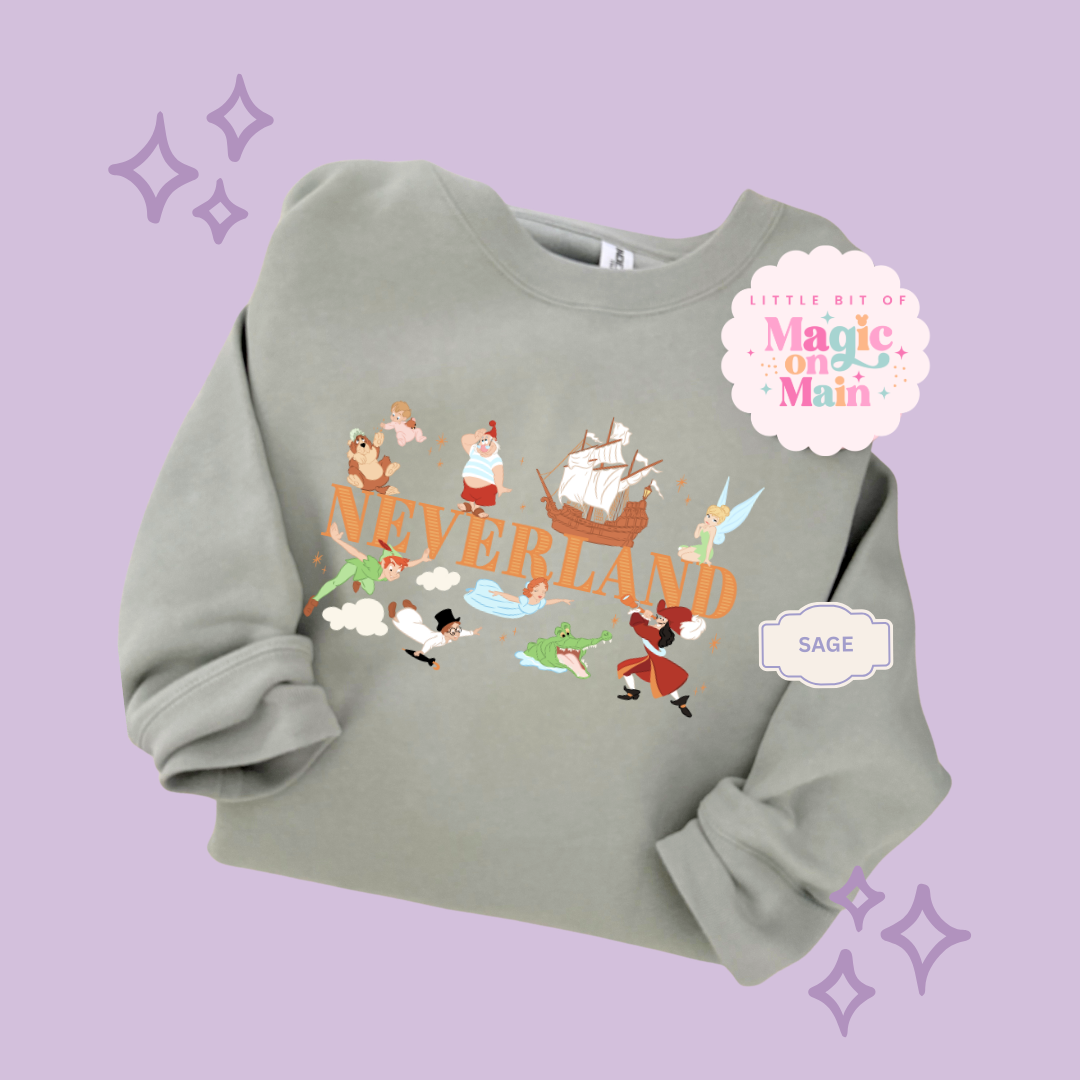 PRINTED NEVERLAND  - EXCLUSIVE TO MoM - ADULT SWEATSHIRT 10049