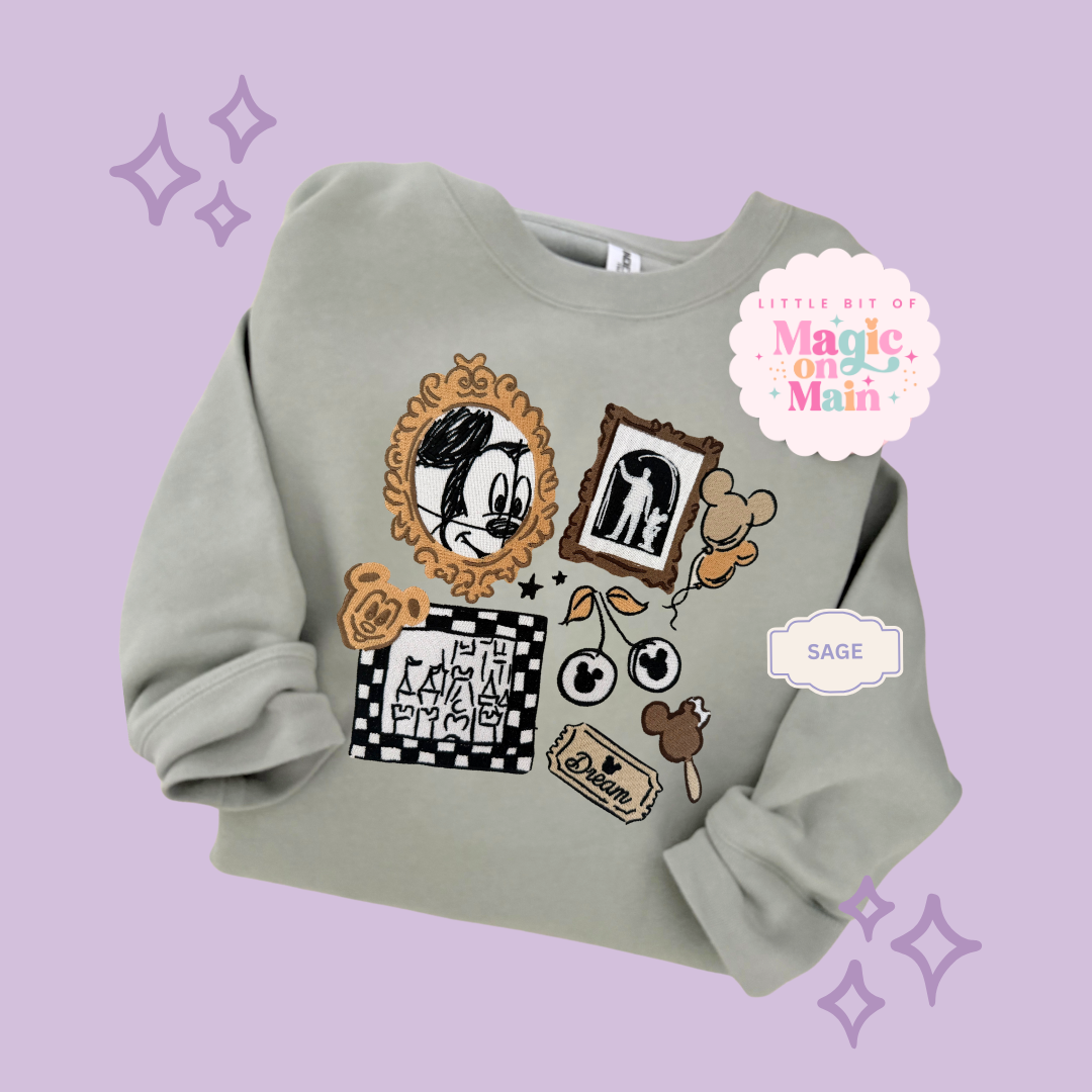 EMBROIDERED NEUTRAL MCKY - ADULT SWEATSHIRT 10039