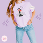 PRINTED SPOOKY ARIEL - WOMENS BOXY T-SHIRT