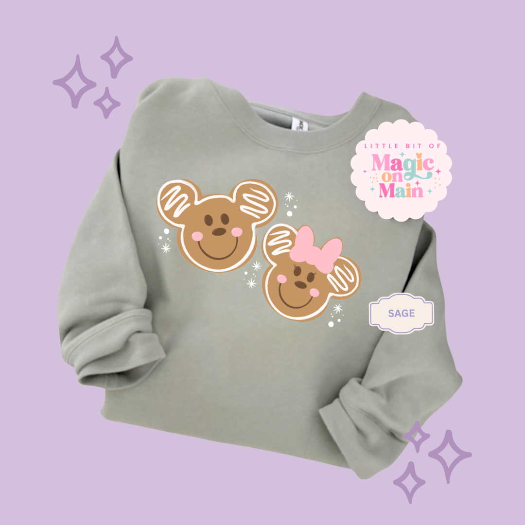 PRINTED GINGERBREAD - EXCLUSIVE TO MoM - ADULT SWEATSHIRT