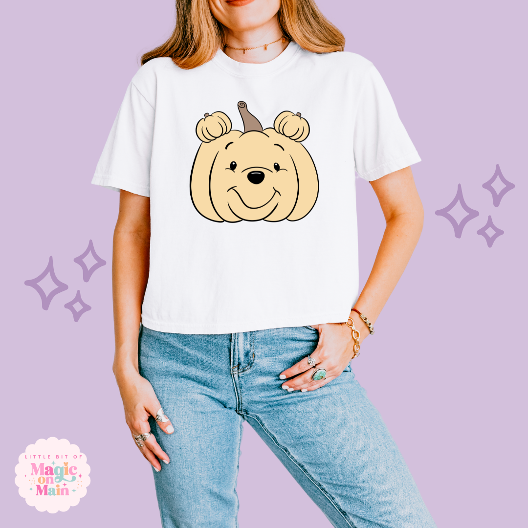 PRINTED POOH PUMPKIN - WOMENS BOXY T-SHIRT