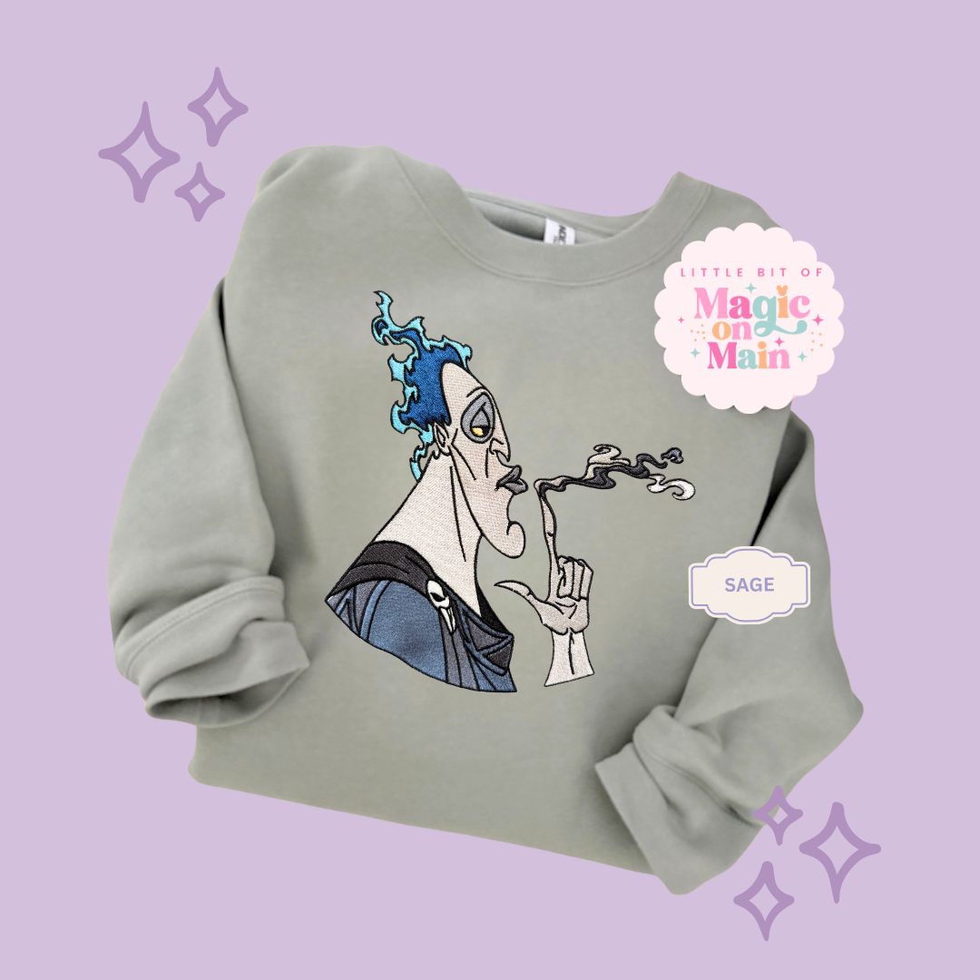 EMBROIDERED HADES - ADULT SWEATSHIRT