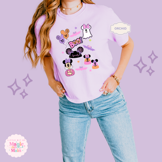 PRINTED SPOOKY ELEMENTS - EXCLUSIVE TO MoM - WOMENS BOXY T-SHIRT