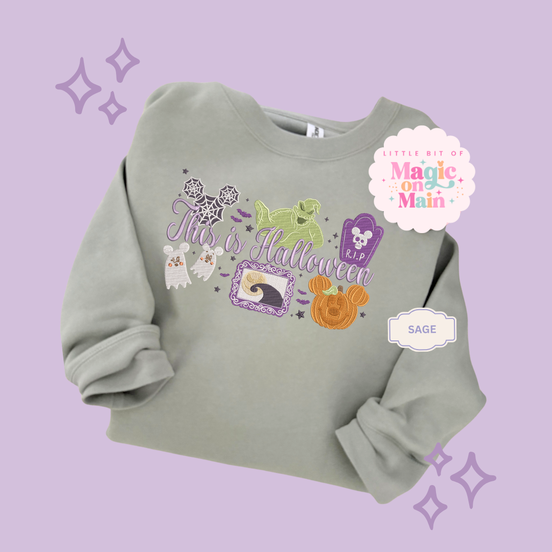 EMBROIDERED THIS IS HALLOWEEN - EXCLUSIVE TO MoM - ADULT SWEATSHIRT