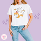 PRINTED HALLOWEEN PLUTO - WOMENS BOXY T-SHIRT