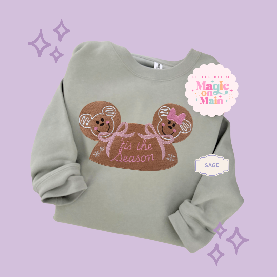 EMBROIDERED GINGERBREAD HOLIDAY HAT - EXCLUSIVE TO MoM - ADULT SWEATSHIRT (Copy)