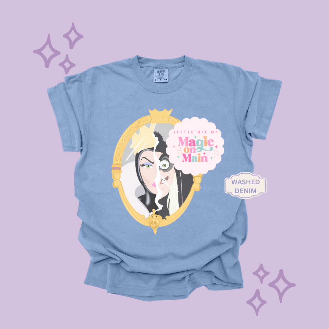 PRINTED EVIL QUEEN MIRROR - EXCLUSIVE TO MoM - ADULT T-SHIRT