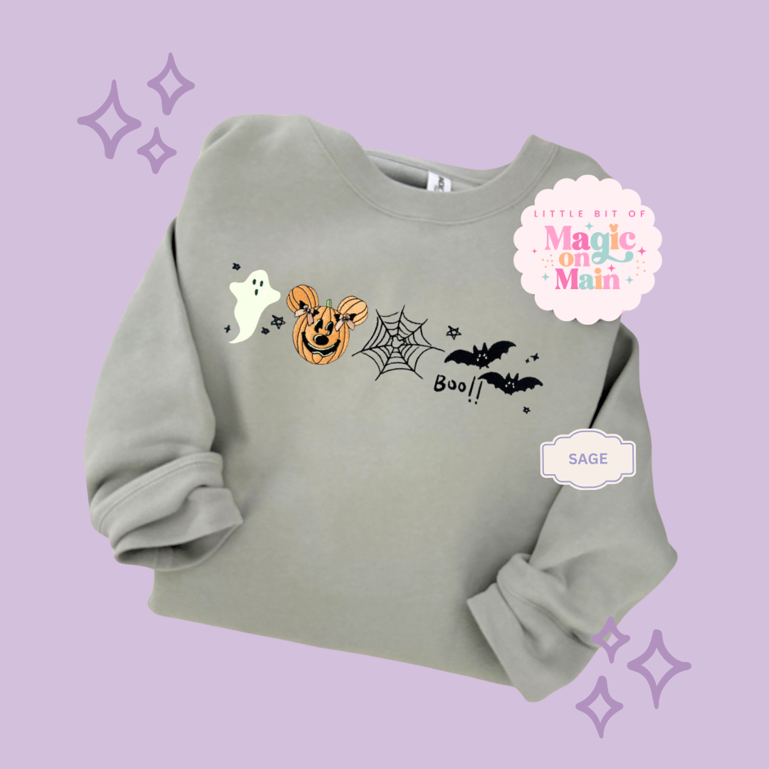 EMBROIDERED BOO CREW - EXCLUSIVE TO MoM - ADULT SWEATSHIRT