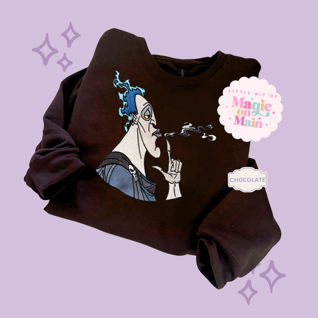 EMBROIDERED HADES - ADULT SWEATSHIRT
