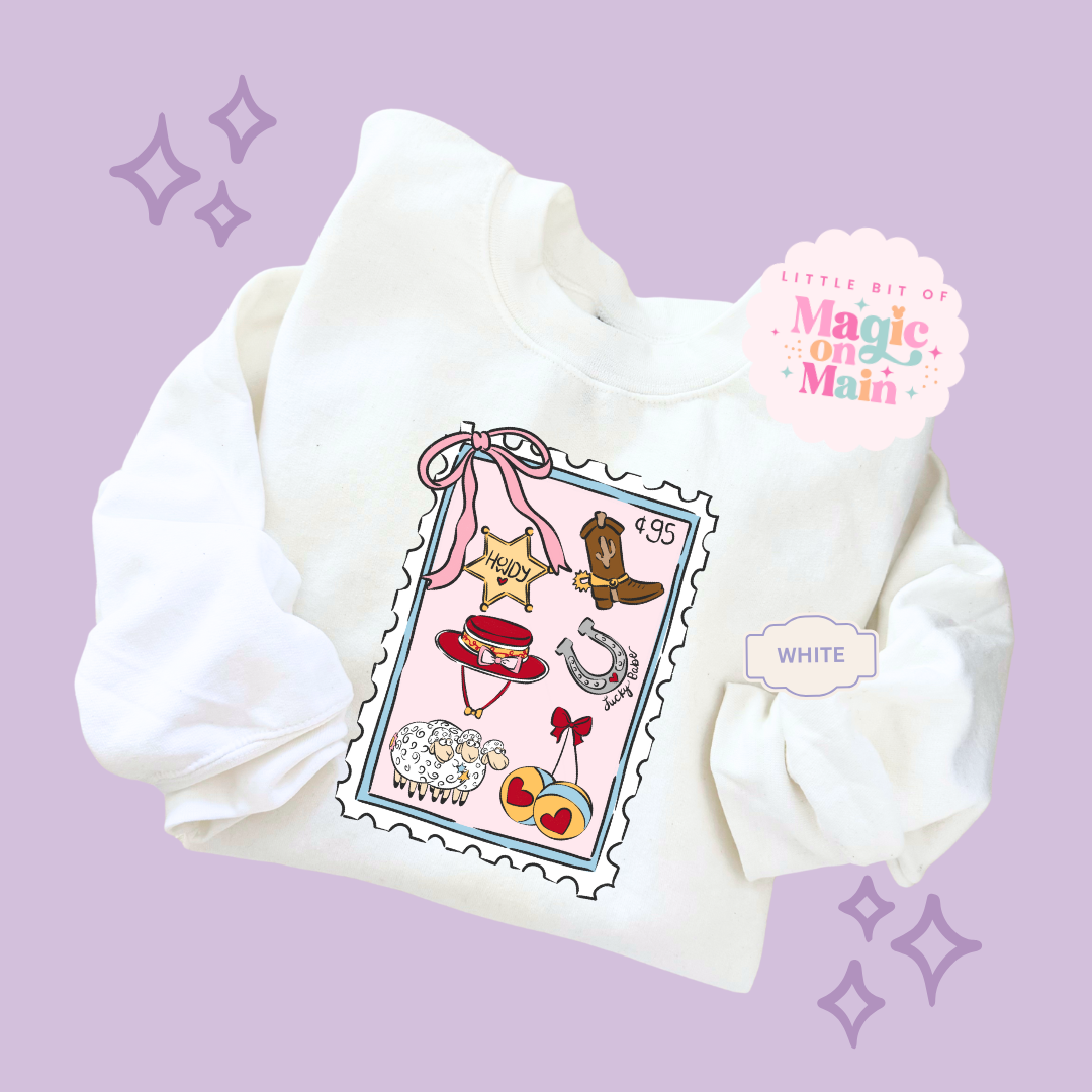 PRINTED GIRLIE POP STAMP - ADULT SWEATSHIRT 10002