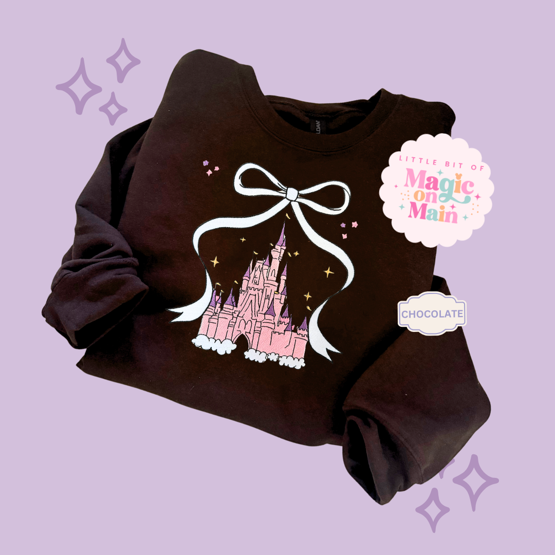 EMBROIDERED CASTLE - ADULT SWEATSHIRT
