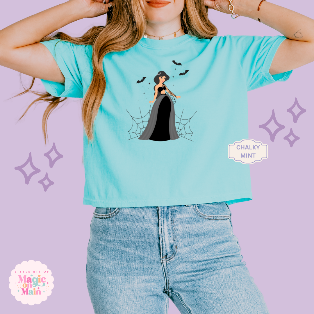 PRINTED SPOOKY JASMINE - WOMENS BOXY T-SHIRT