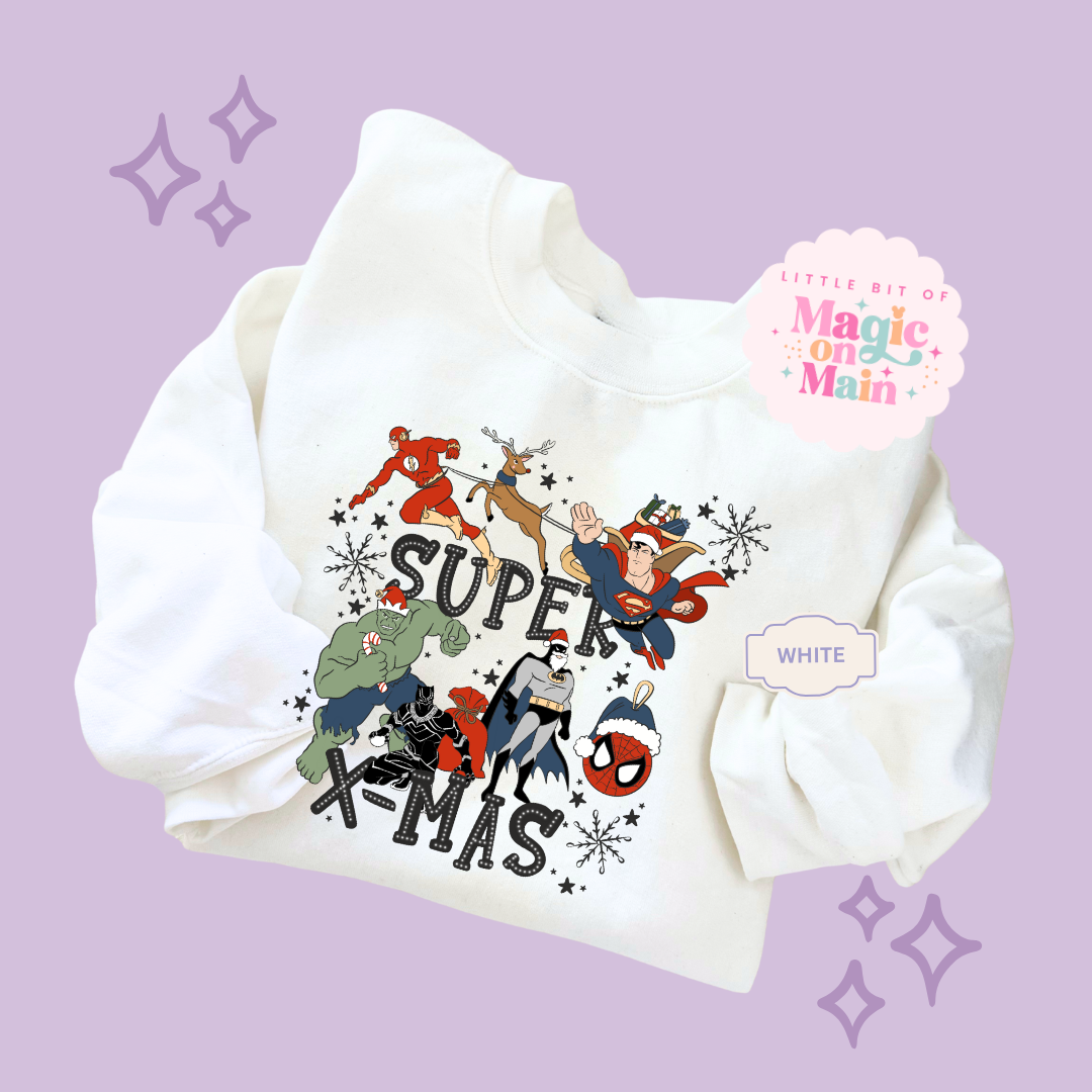 PRINTED SUPER CHRISTMAS - TODDLER / YOUTH SWEATSHIRT