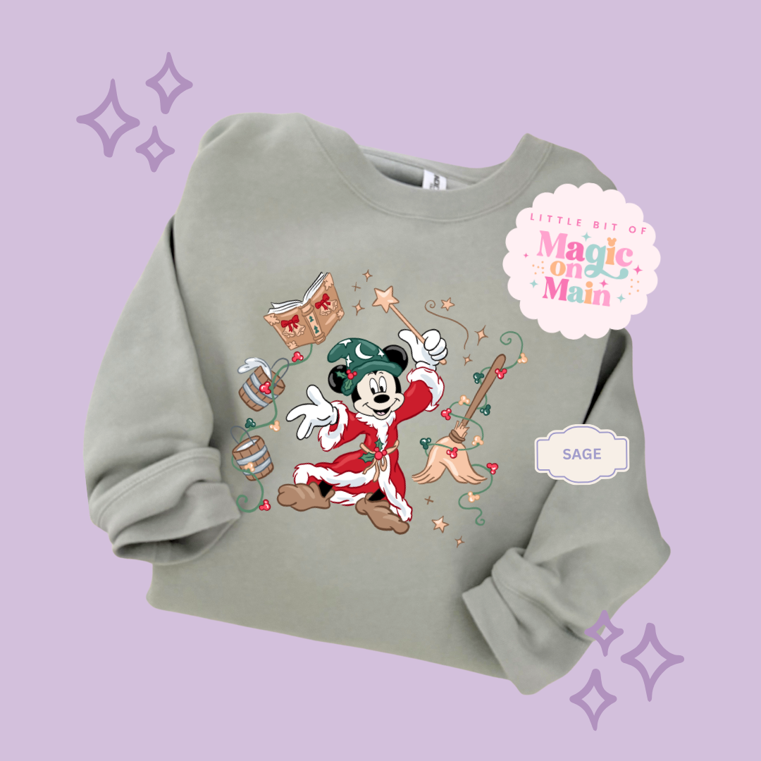 PRINTED CHRISTMAS SORCERER - ADULT SWEATSHIRT
