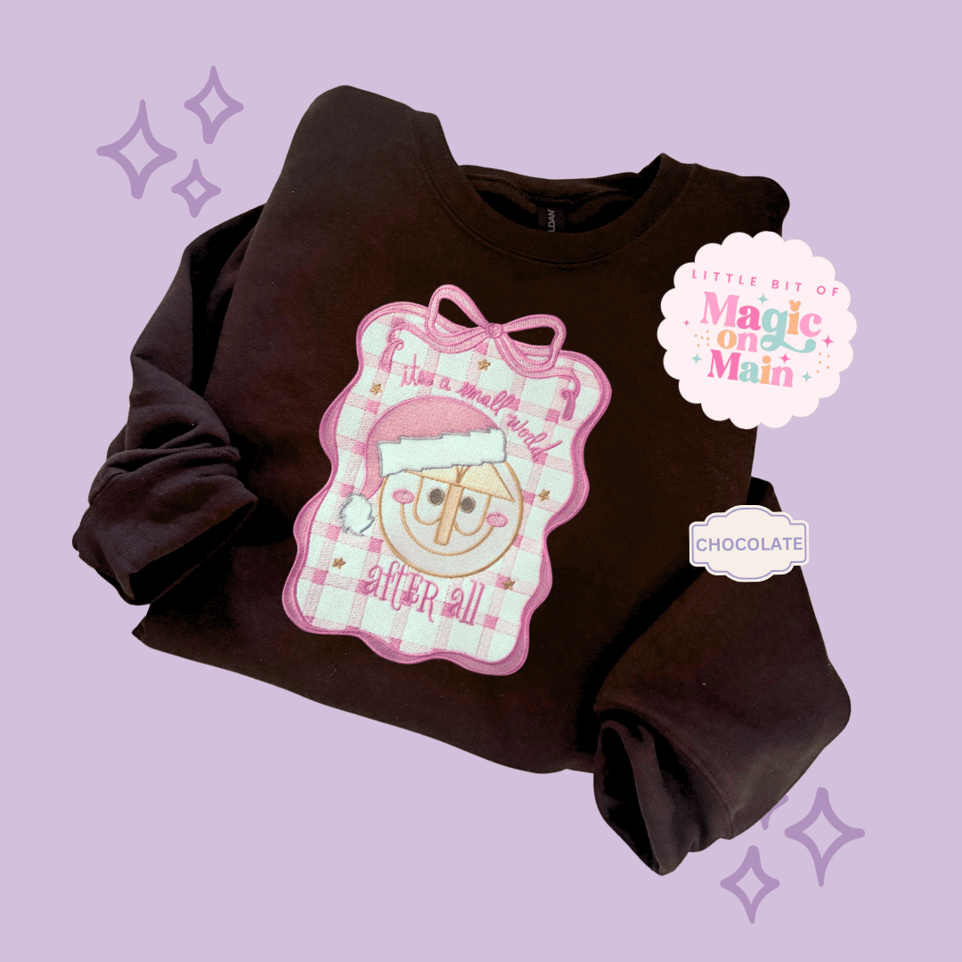 EMBROIDERED SML WORLD COQUETTE - EXCLUSIVE TO MoM - ADULT SWEATSHIRT