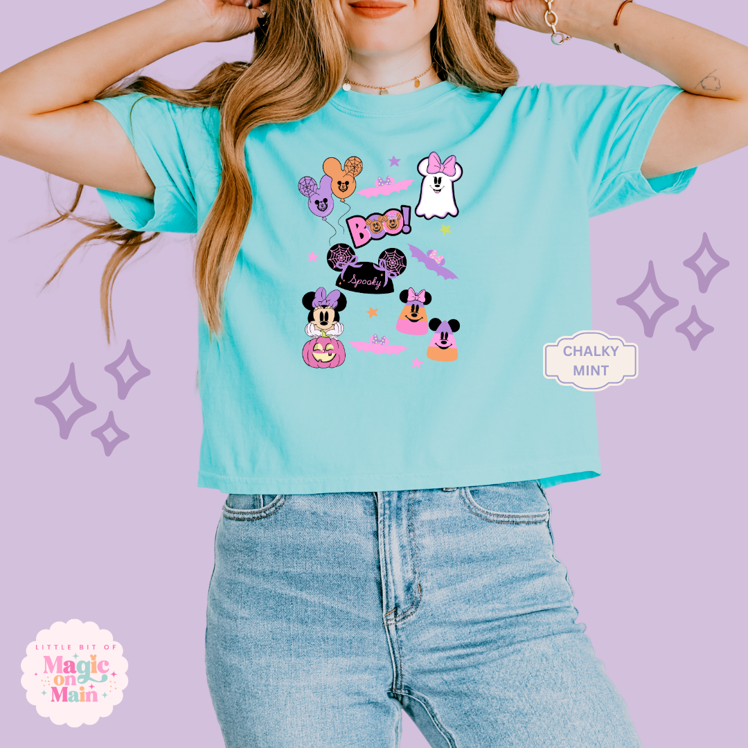 PRINTED SPOOKY ELEMENTS - EXCLUSIVE TO MoM - WOMENS BOXY T-SHIRT