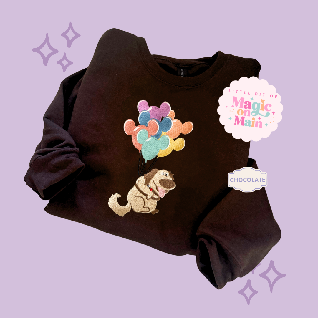 EMBROIDERED DUG - ADULT SWEATSHIRT
