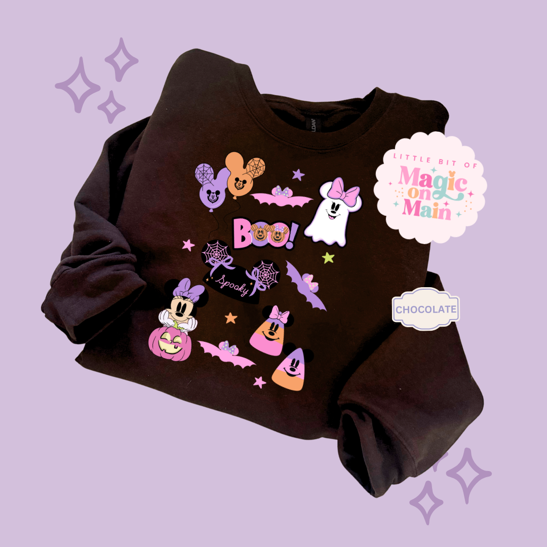 PRINTED GHOULY HALLOWEEN - EXCLUSIVE TO MoM - ADULT SWEATSHIRT 10059