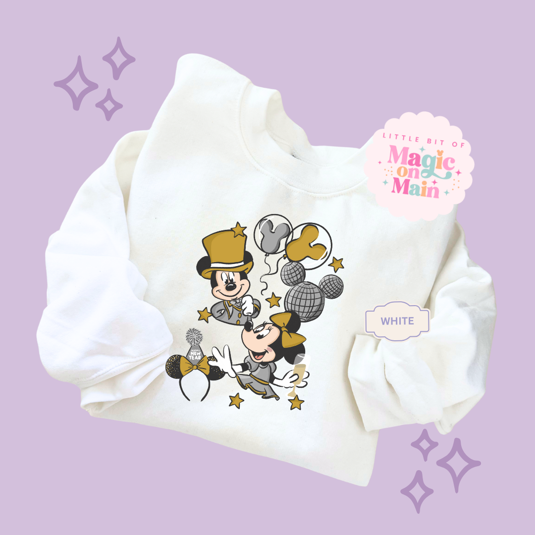 PRINTED NYE SILVER/GOLD - ADULT SWEATSHIRT