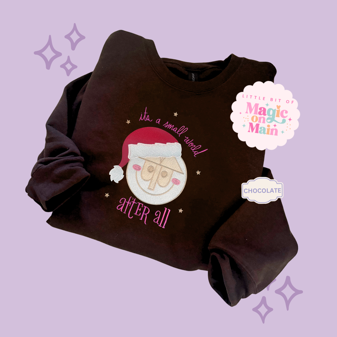 EMBROIDERED SMALL WORLD - EXCLUSIVE TO MoM - ADULT SWEATSHIRT