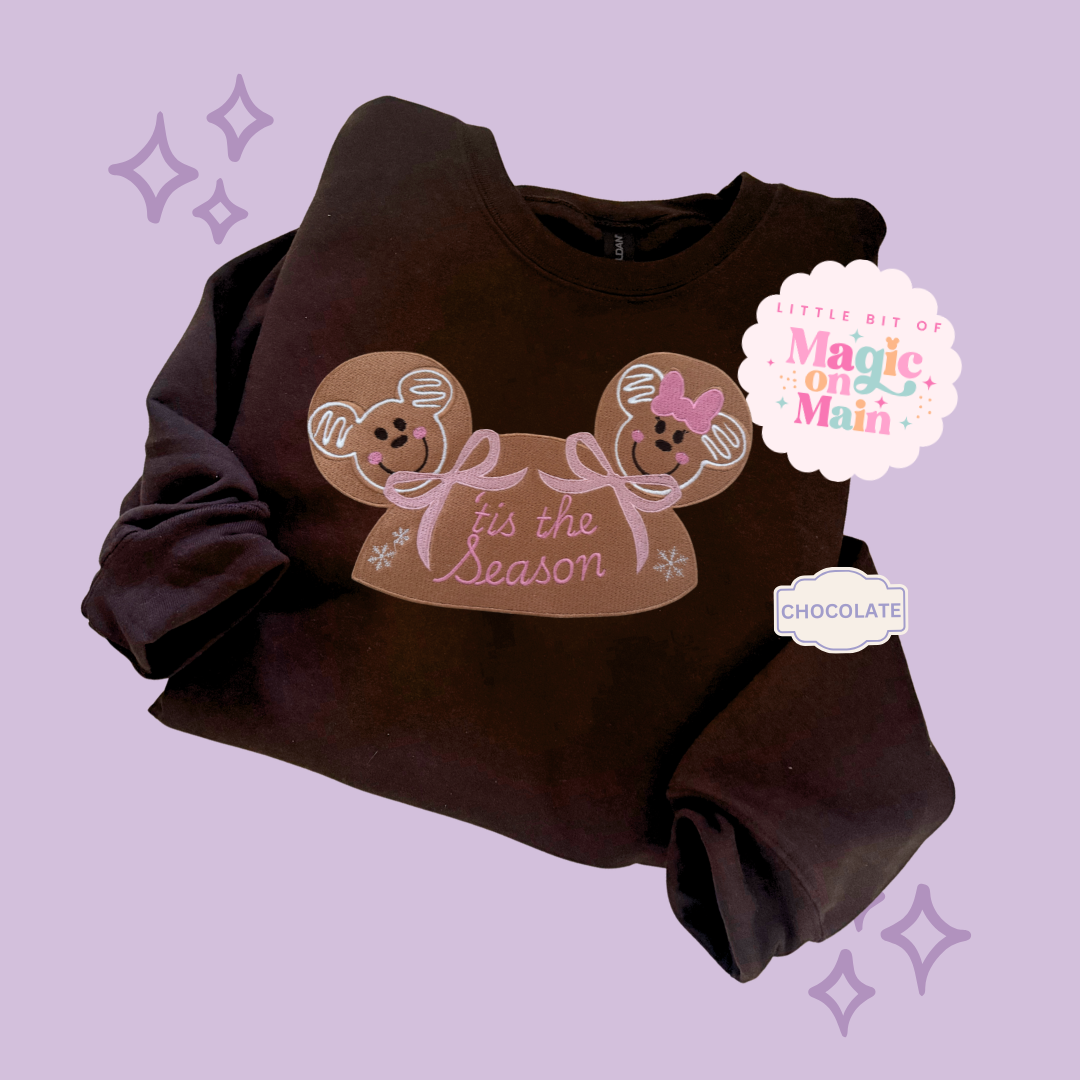 EMBROIDERED GINGERBREAD HOLIDAY HAT - EXCLUSIVE TO MoM - ADULT SWEATSHIRT (Copy)