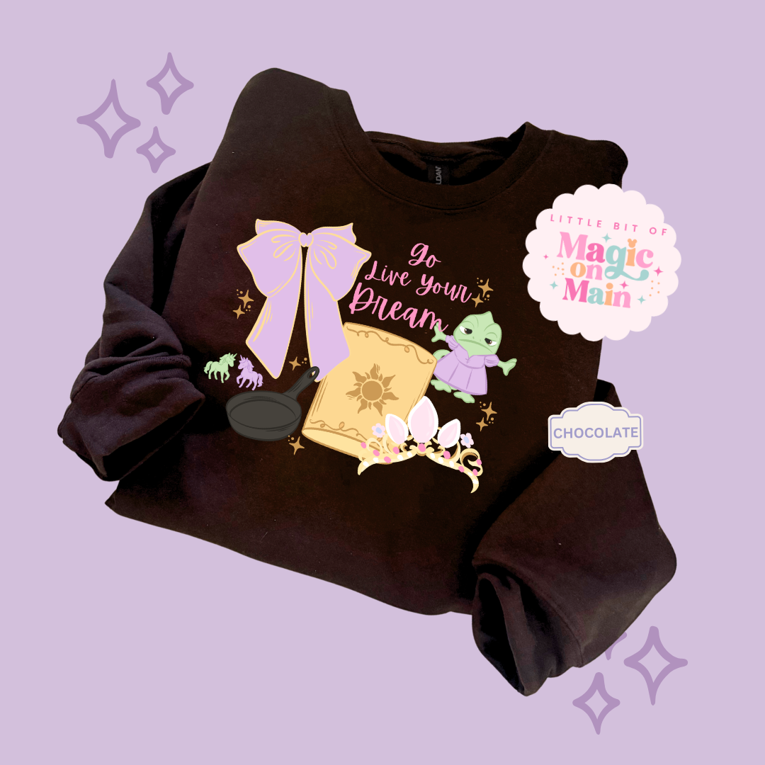 PRINTED GO LIVE YOUR DREAM  - EXCLUSIVE TO MoM - ADULT SWEATSHIRT 10043