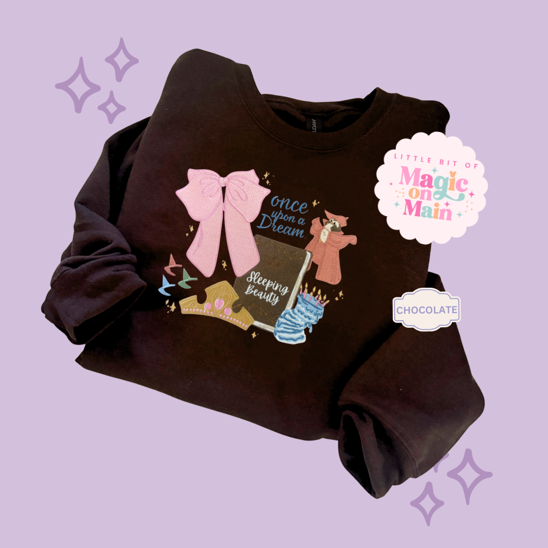 EMBROIDERED ONCE UPON A DREAM - EXCLUSIVE TO MoM - ADULT SWEATSHIRT 10048