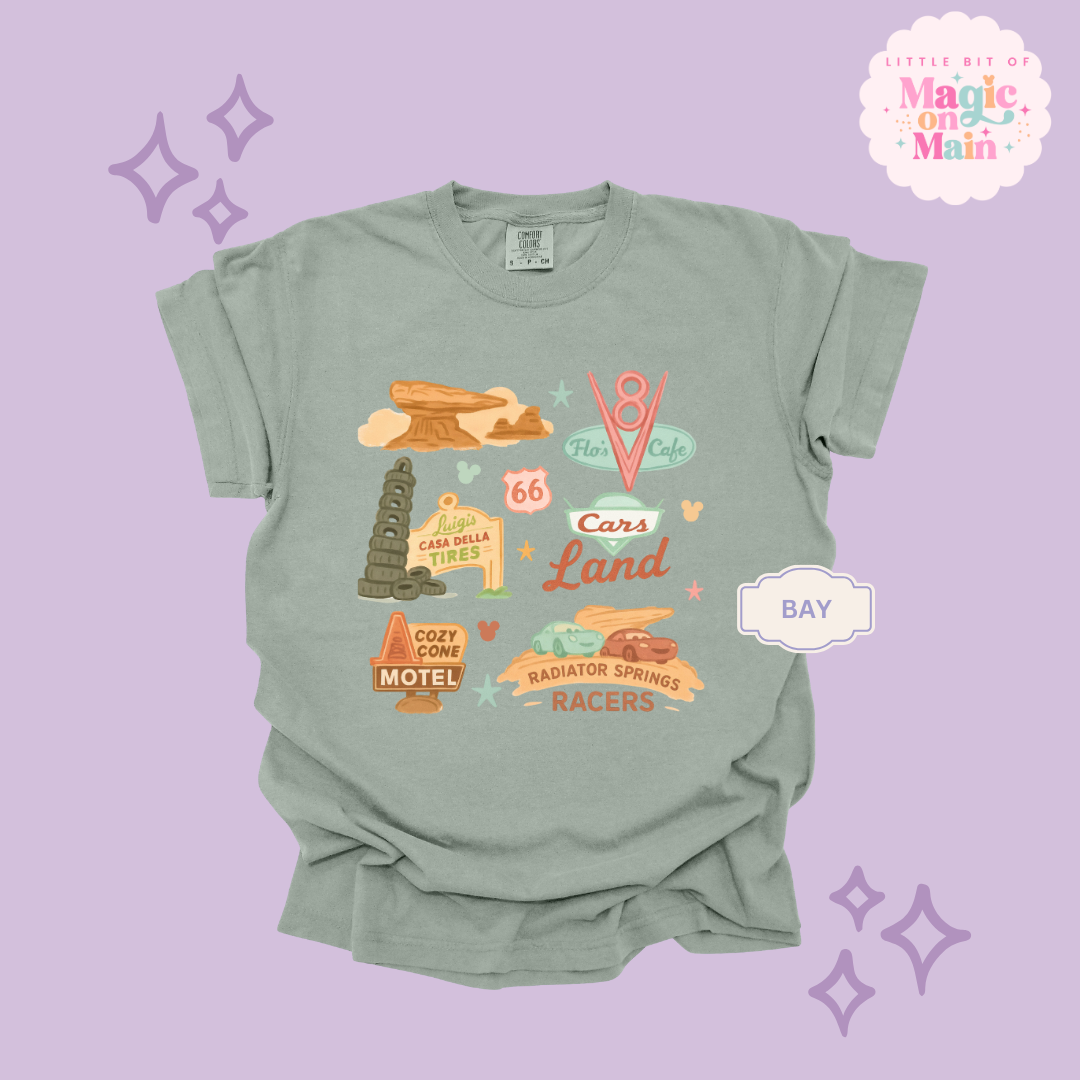 PRINTED CARS ELEMENTS - ADULT T-SHIRT