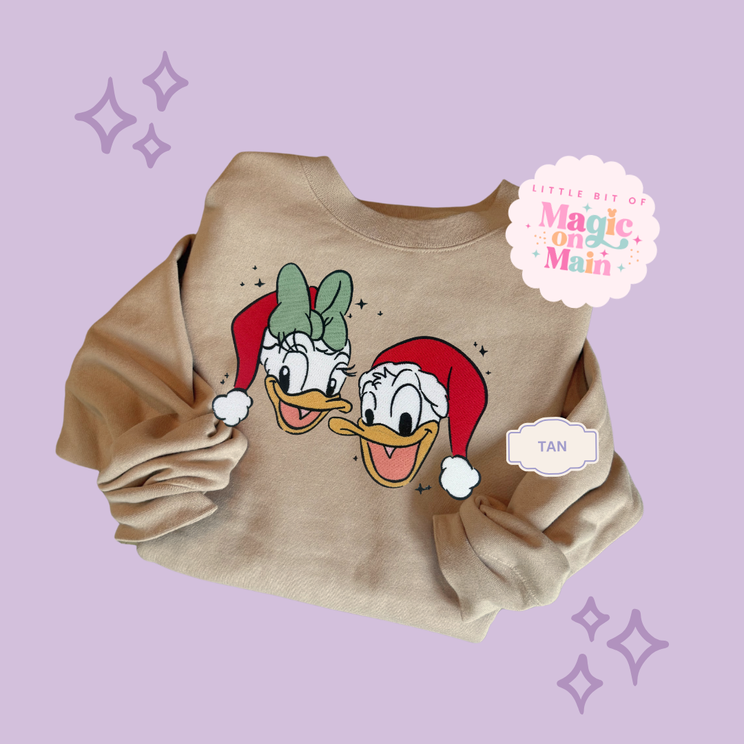 EMBROIDERED MERRY DNLD DAISY - ADULT SWEATSHIRT