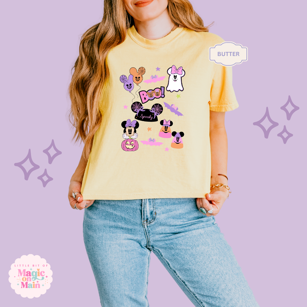 PRINTED SPOOKY ELEMENTS - EXCLUSIVE TO MoM - WOMENS BOXY T-SHIRT