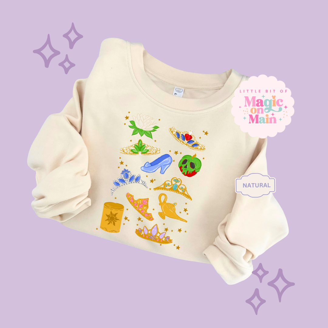 PRINTED PRINCESS ELEMENTS - TODDLER / YOUTH SWEATSHIRT 10050