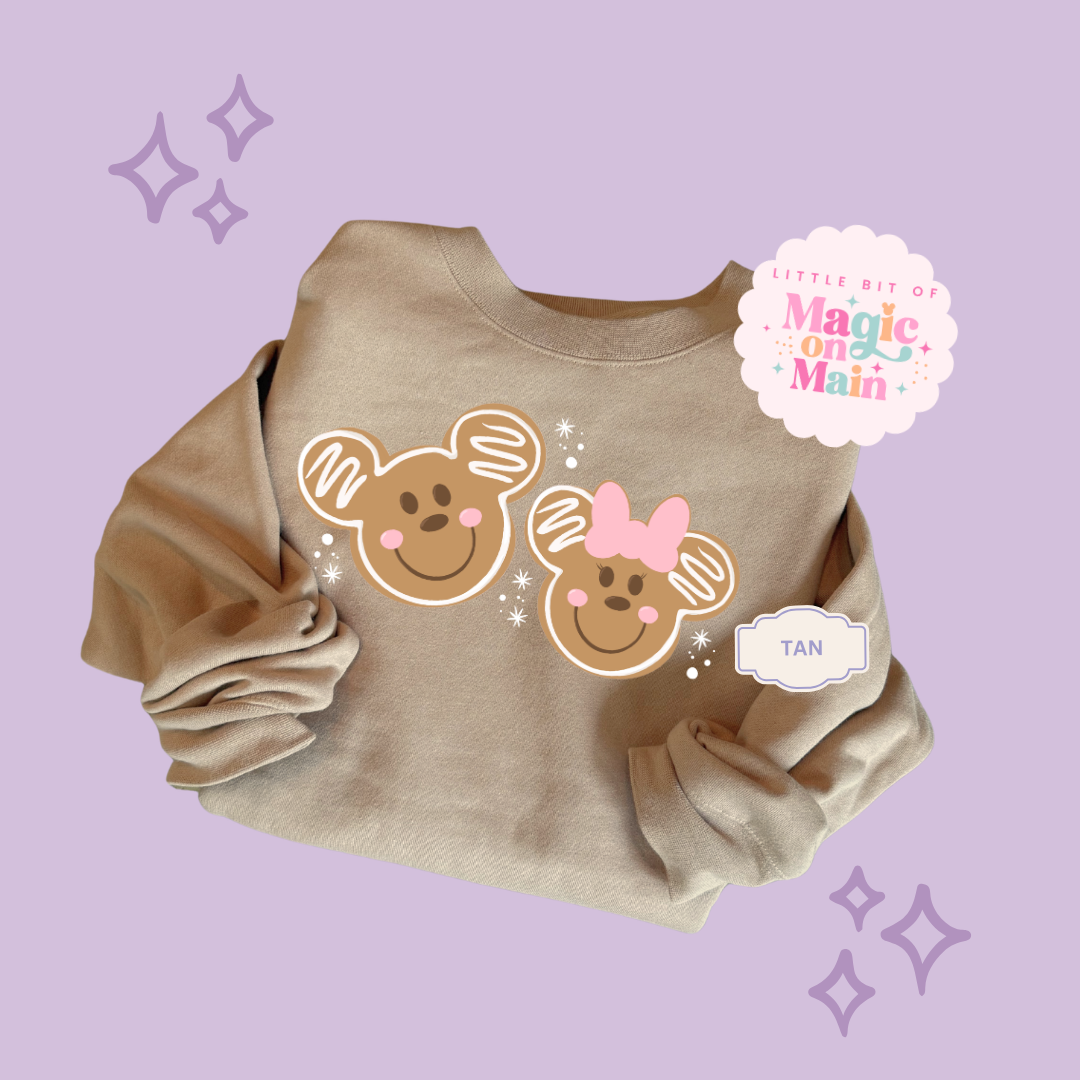 PRINTED GINGERBREAD - EXCLUSIVE TO MoM - ADULT SWEATSHIRT