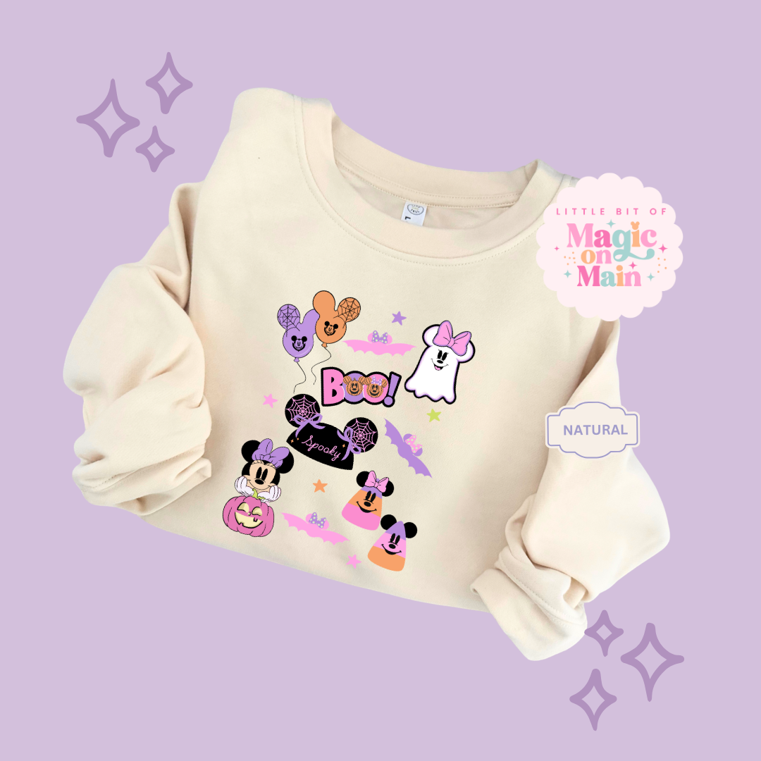 PRINTED GHOULY HALLOWEEN - EXCLUSIVE TO MoM - TODDLER / YOUTH SWEATSHIRT 10059