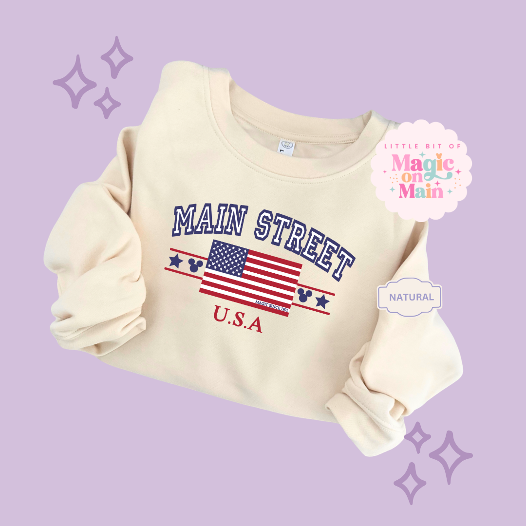PRINTED MAIN STREET USA - EXCLUSIVE TO MoM - TODDLER / YOUTH SWEATSHIRT 10063