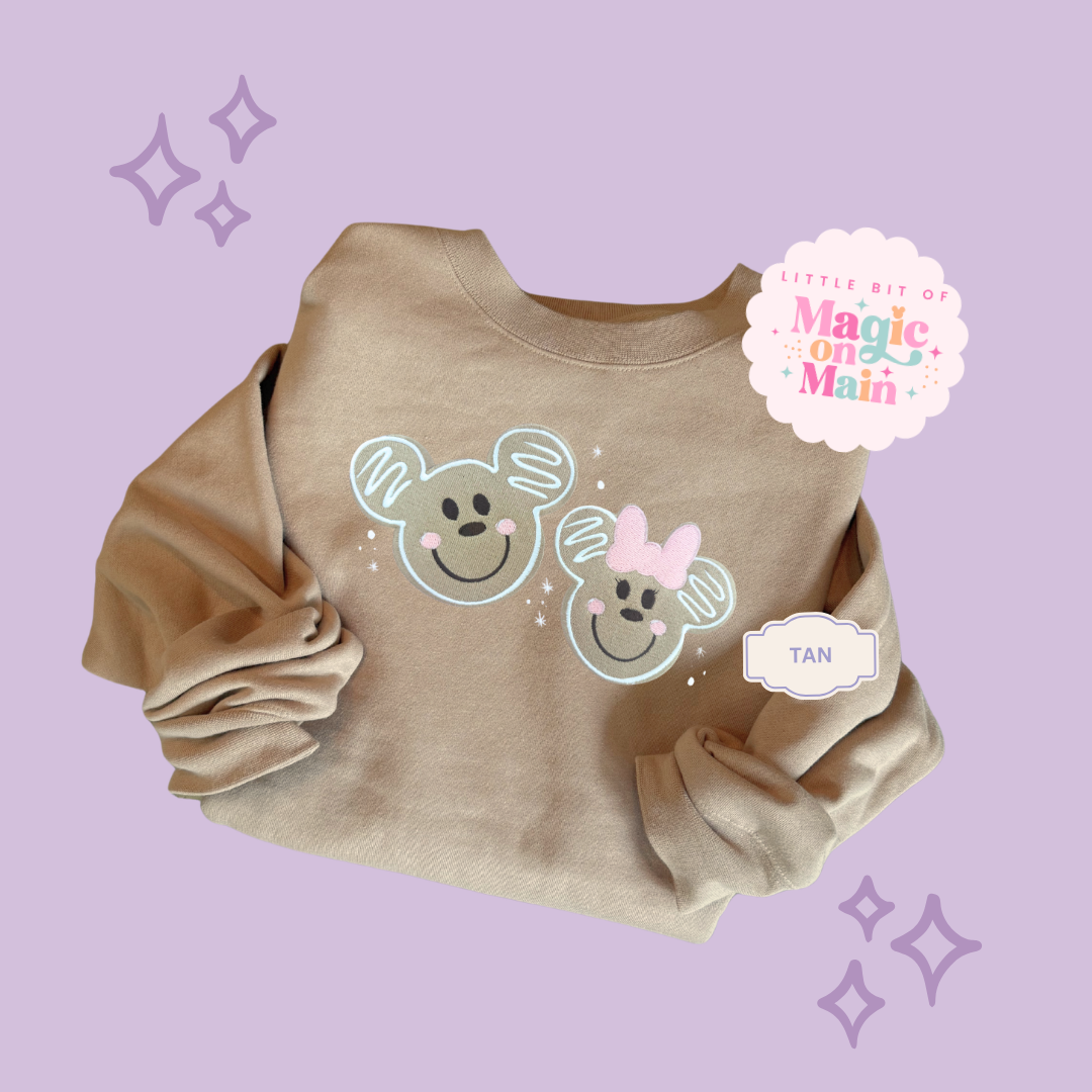 EMBROIDERED GINGERBREAD - EXCLUSIVE TO MoM - ADULT SWEATSHIRT