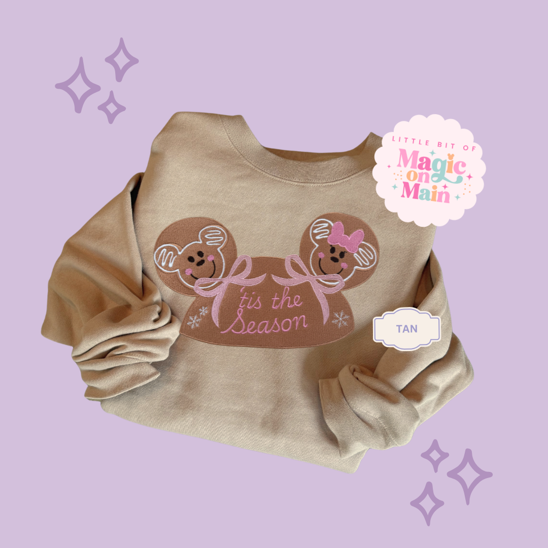 EMBROIDERED GINGERBREAD HOLIDAY HAT - EXCLUSIVE TO MoM - ADULT SWEATSHIRT (Copy)