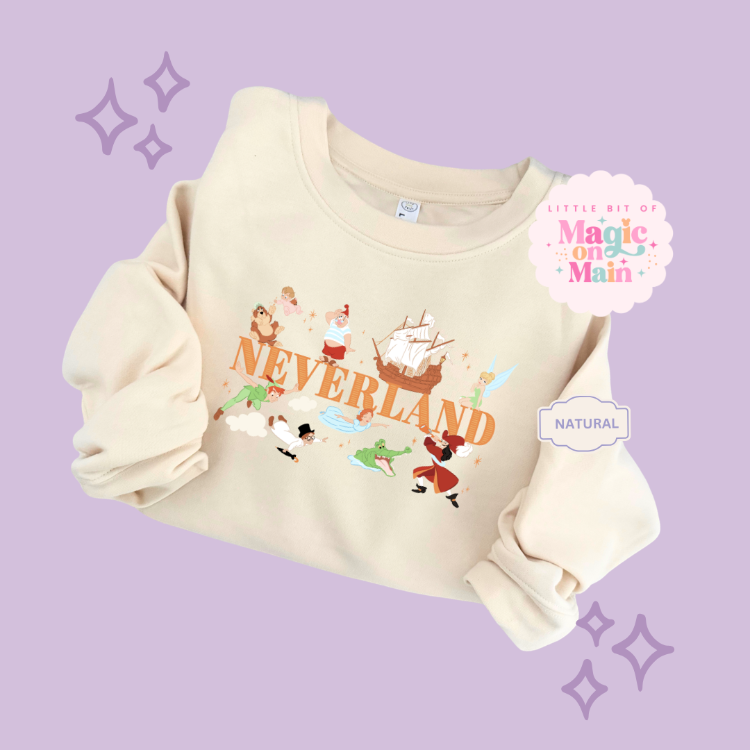 PRINTED NEVERLAND - EXCLUSIVE TO MoM - TODDLER / YOUTH SWEATSHIRT 10049