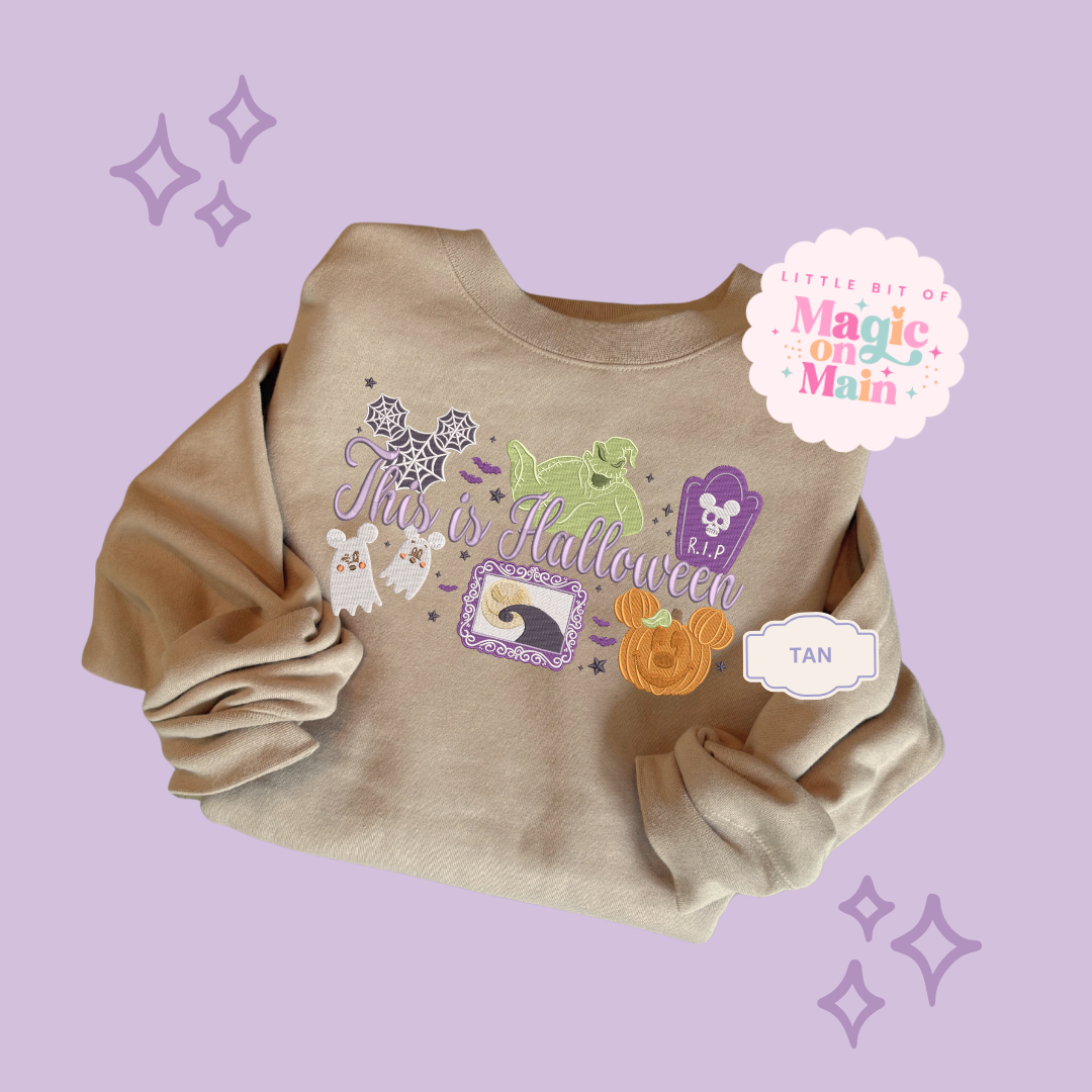 EMBROIDERED THIS IS HALLOWEEN - EXCLUSIVE TO MoM - ADULT SWEATSHIRT