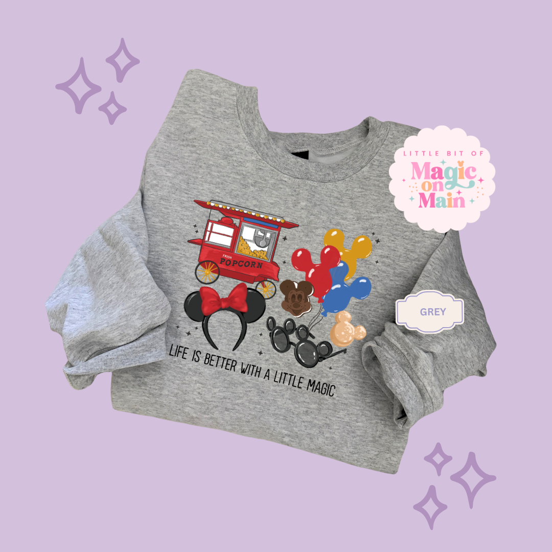PRINTED LIFE IS BETTER - TODDLER / YOUTH SWEATSHIRT 10040