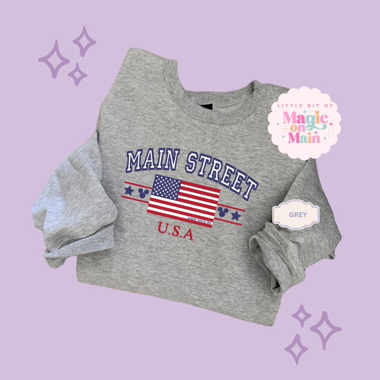 PRINTED MAIN STREET USA - EXCLUSIVE TO MoM - TODDLER / YOUTH SWEATSHIRT 10063