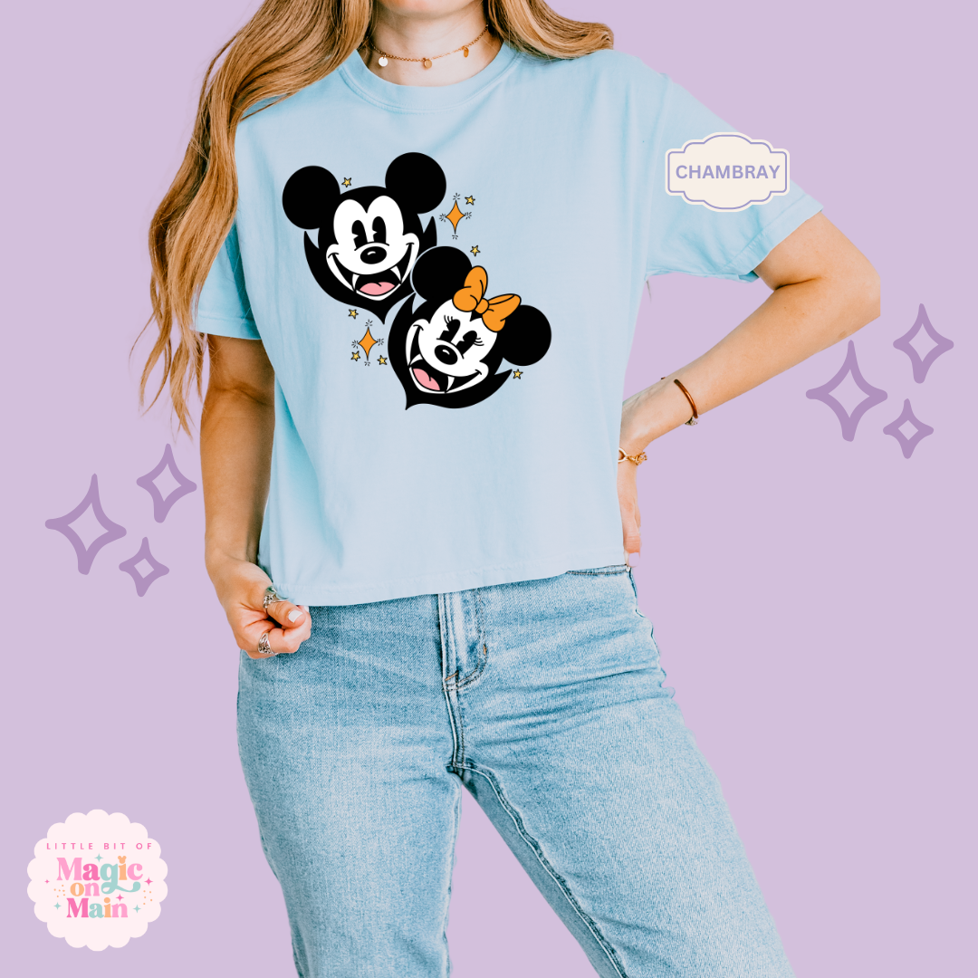 PRINTED VAMPIRES - WOMENS BOXY T-SHIRT