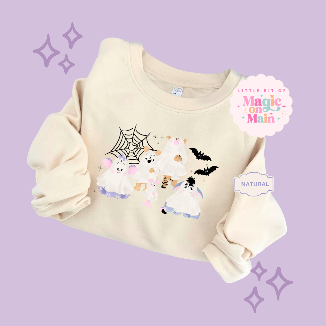 PRINTED WINNIE THE BOO- EXCLUSIVE TO MoM - TODDLER / YOUTH SWEATSHIRT