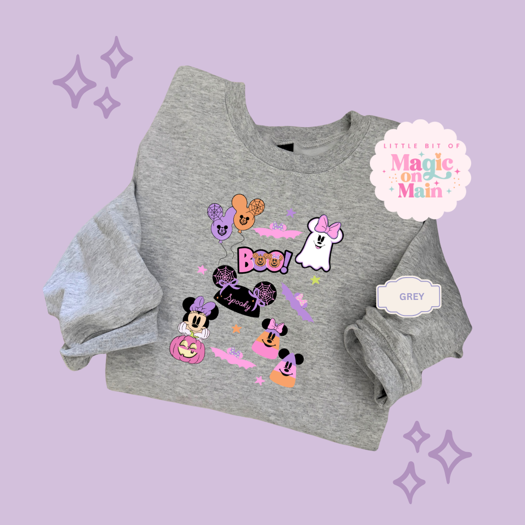 PRINTED GHOULY HALLOWEEN - EXCLUSIVE TO MoM - TODDLER / YOUTH SWEATSHIRT 10059