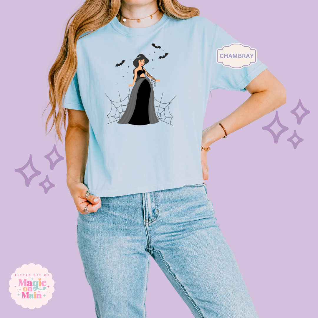 PRINTED SPOOKY JASMINE - WOMENS BOXY T-SHIRT