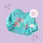 EMBROIDERED MERRY AND BRIGHT - ADULT SWEATSHIRT