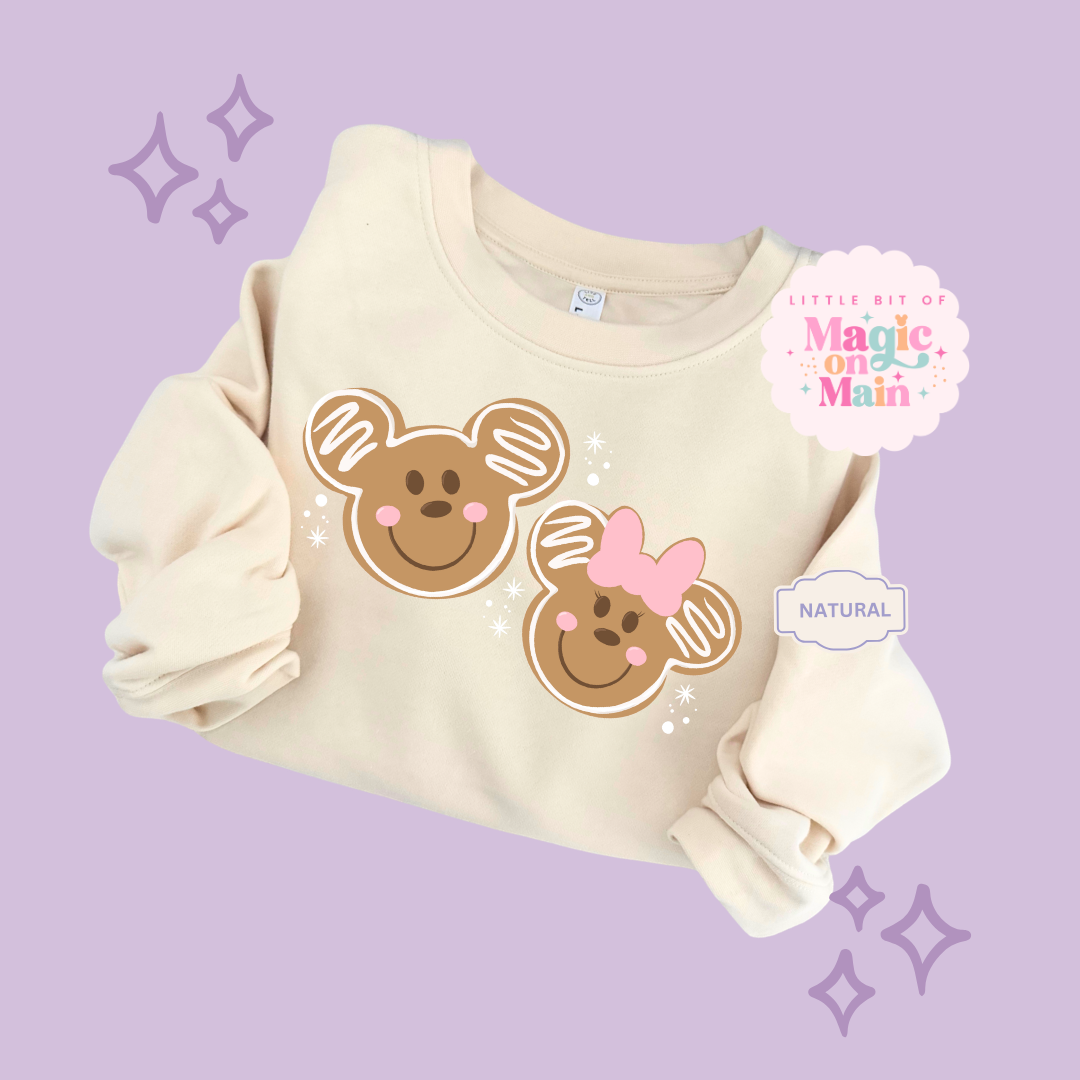 PRINTED GINGERBREAD - EXCLUSIVE TO MoM - TODDLER / YOUTH SWEATSHIRT