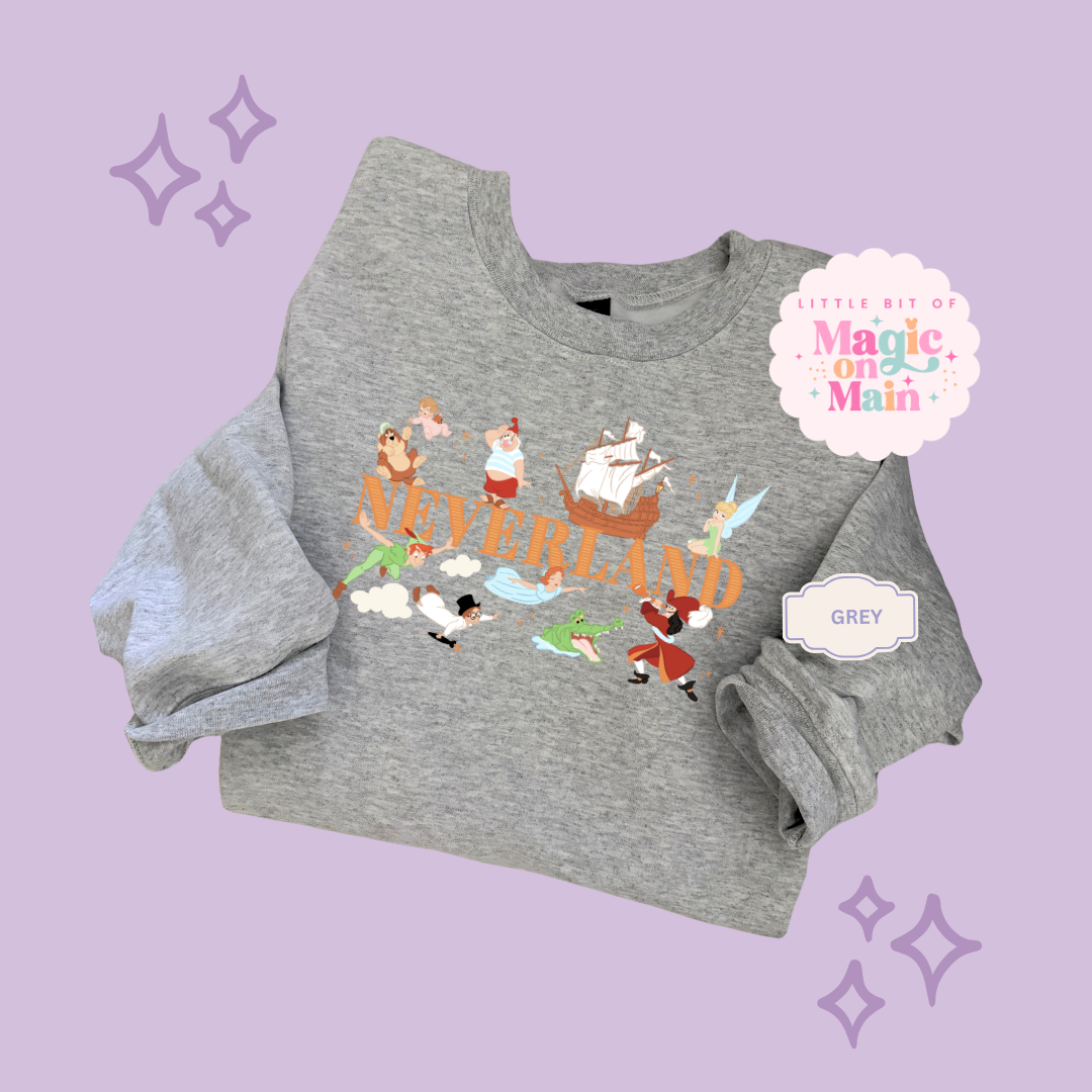PRINTED NEVERLAND - EXCLUSIVE TO MoM - TODDLER / YOUTH SWEATSHIRT 10049